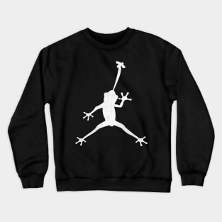 Funny Air Frog Man I Love Frogs Crewneck Sweatshirt